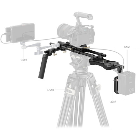 SmallRig 4480B - zestaw, rig, naramienny stabilizator do kamer i aparatów - przykład użycia